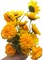 2 Bunches Artificial Sunflowers Flowers and 2 Bunches Artificial Marigold Flower